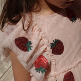 Konges Slojd Yvonne Frill Dress Strawberry