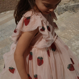 Konges Slojd Yvonne Frill Dress Strawberry