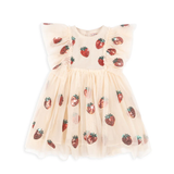 Konges Slojd Yvonne Frill Dress Strawberry