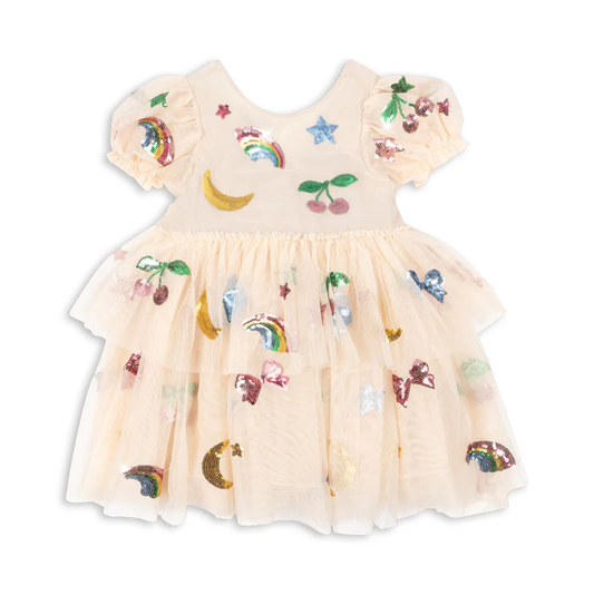 Konges Sløjd Yvonne Puff Dress Rainbow Twinkle