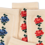 Konges Sløjd 2 Pack Fine Jacquard Socks - Rose Mix