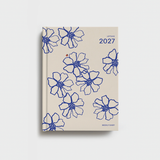 Lettuce 2027 Weekly Diary Blue Flowers