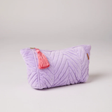 Kip & Co Lilac Velvet Toiletry Bag