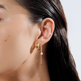 Linda Tahija Bold Huggie Earrings Gold