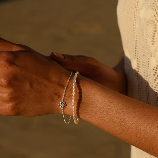 Linda Tahija Daisy Bracelet Silver