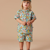 Goldie & Ace Holiday Linen Shirt Dino Jungle