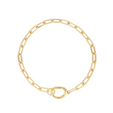 Linda Tahija Paperclip Bracelet Gold