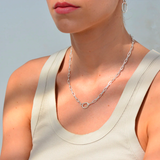 Linda Tahija Paperclip Necklace Silver