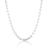 Linda Tahija Paperclip Necklace Silver