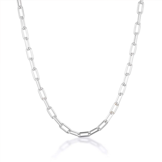 Linda Tahija Paperclip Necklace Silver