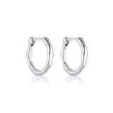 Linda Tahija Relic Hoop Earrings Silver