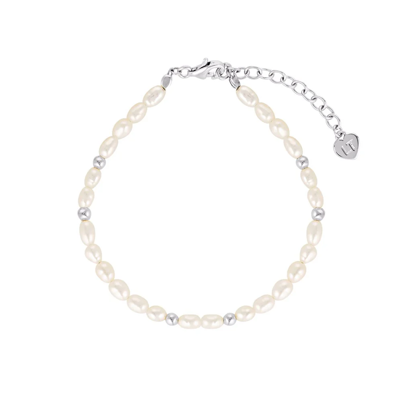 Linda Tahija Tidal Pearl Bracelet Silver