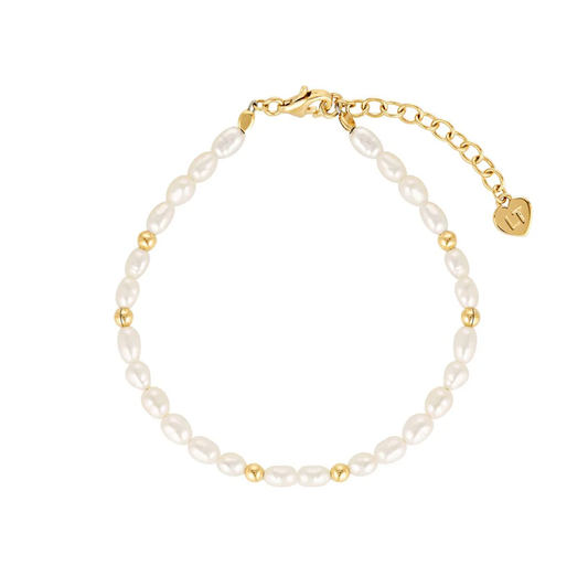 Linda Tahija Tidal Pearl Bracelet Gold