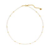 Linda Tahija Tidal Pearl Necklace Gold