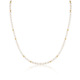 Linda Tahija Tidal Pearl Necklace Gold