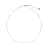 Linda Tahija Tidal Pearl Necklace Silver