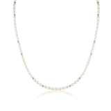 Linda Tahija Tidal Pearl Necklace Silver