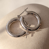 Luv Aj Baby Amalfi Tube Hoops - Silver
