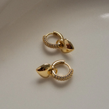 Luv Aj Puffy Heart Huggies- Gold