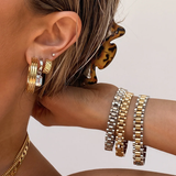 Luv Aj Timepiece Bracelet- Silver