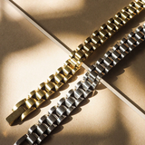 Luv Aj Timepiece Bracelet- Silver