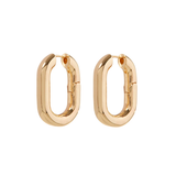 Luv Aj XL Chain Link Hoops- Gold