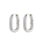 Luv Aj XL Chain Link Hoops- Silver