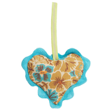 Sage & Clare Magnolia Cotton Heart Decoration - Turquoise