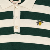 Konges Sløjd Manis Knit Polo Pine Grove Stripe
