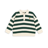 Konges Sløjd Manis Knit Polo Pine Grove Stripe