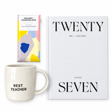 Best Teacher Gift Box - Black/White