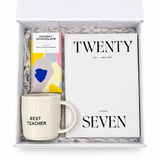 Best Teacher Gift Box - Black/White