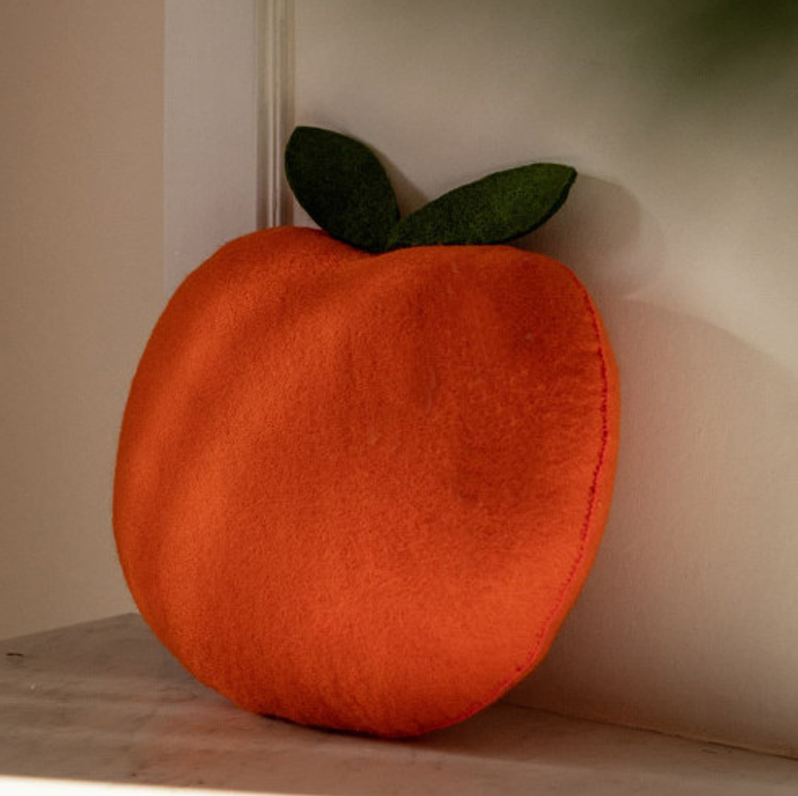 Muskhane Clementine Cushion - Pure Orange