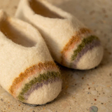 Muskhane Felted Rainbow Slipper
