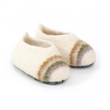Muskhane Felted Rainbow Slipper