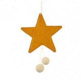 Muskhane Pom Pom Star Felt Gold/Natural