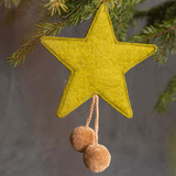 Muskhane Pom Pom Star Felt Pistachio/Nude