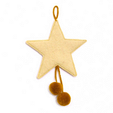 Muskhane Pom Pom Star Felt Tender Wheat/Pollen