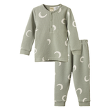 Nature Baby Long Sleeve Pyjama Set Waffle Crescent