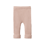 Nature Baby Lou Pants Cotton Knit Rose Dust