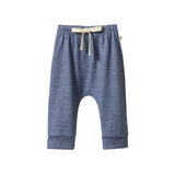 Nature Baby Essential Merino Drawstring Pants - Vintage Indigo Marl