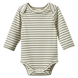 Nature Baby Long Sleeve Bodysuit - Nettle Sailor Stripe