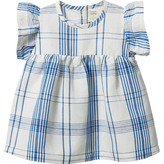 Nature Baby Bonnie Linen Dress Clyde Check