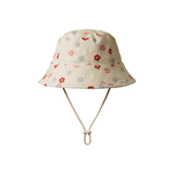 Nature Baby Bucket Sunhat Petite Flora Stamp Print
