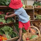 Nature Baby Bucket Sunhat Red