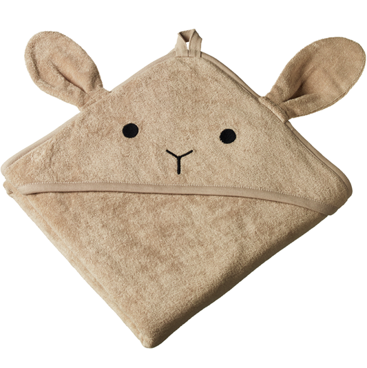 Nature Baby Bunny Hooded Towel Nougat