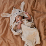 Nature Baby Bunny Hooded Towel Nougat