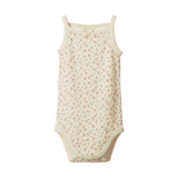 Nature Baby Pointelle Camisole Bodysuit Dandelion Print