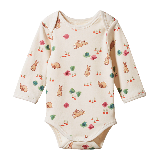 Nature Baby Long Sleeve Bodysuit Country Bunny