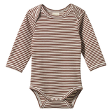 Nature Baby Long Sleeve Bodysuit - Pinecone Stripe